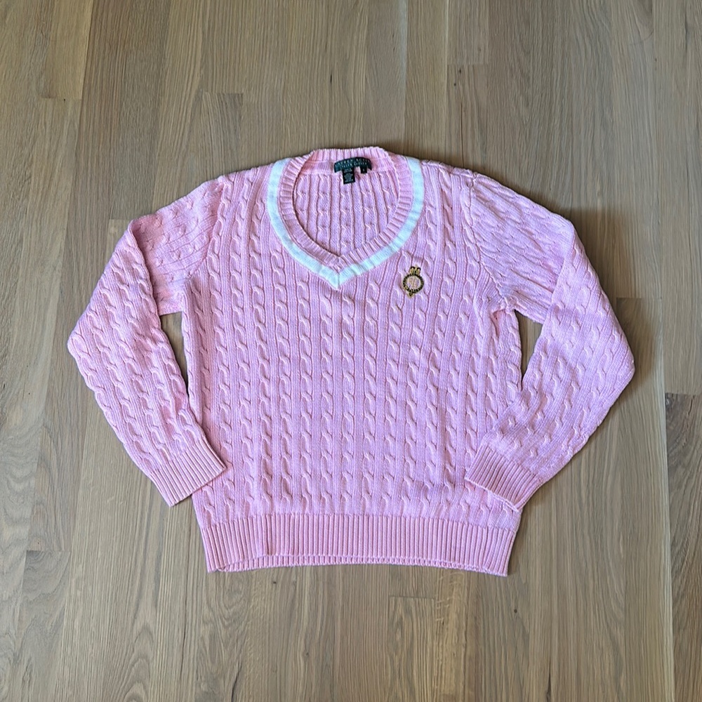 Ralph Lauren active women’s cableknit sweater